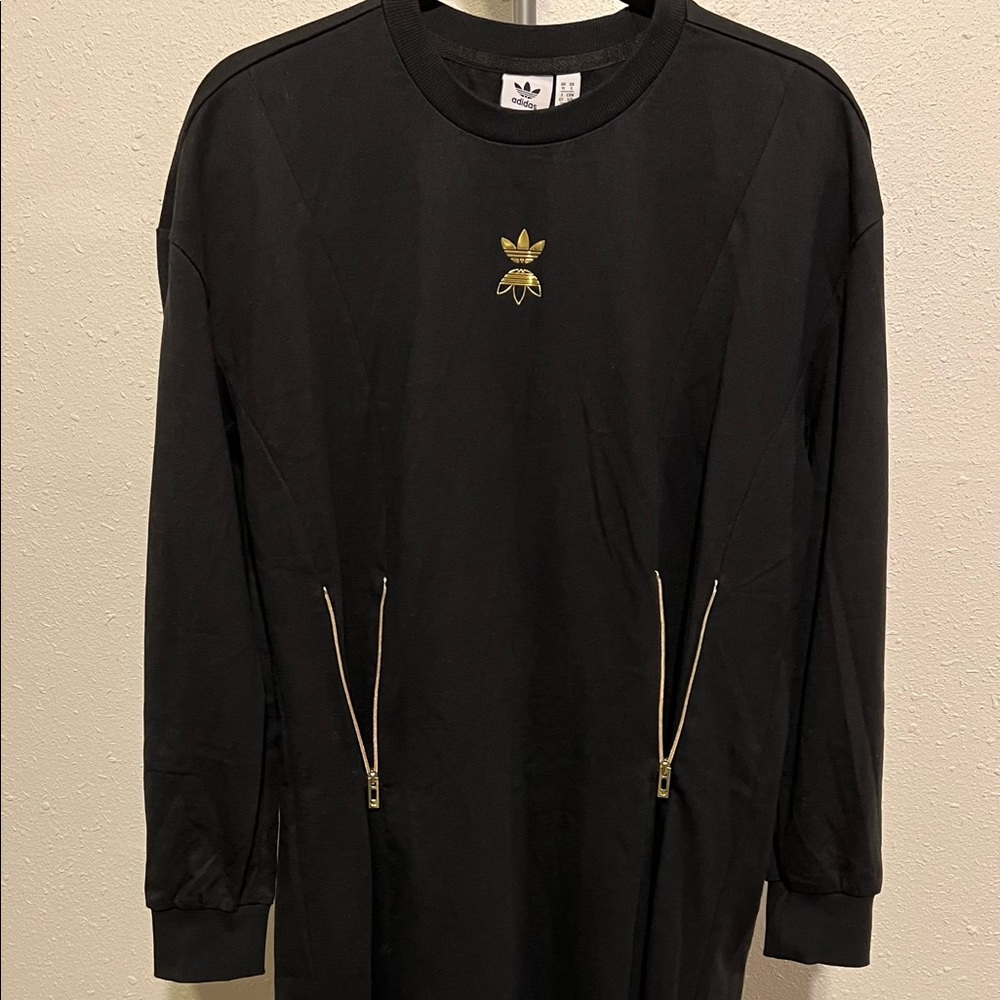 Black dress adidas 3 stripes